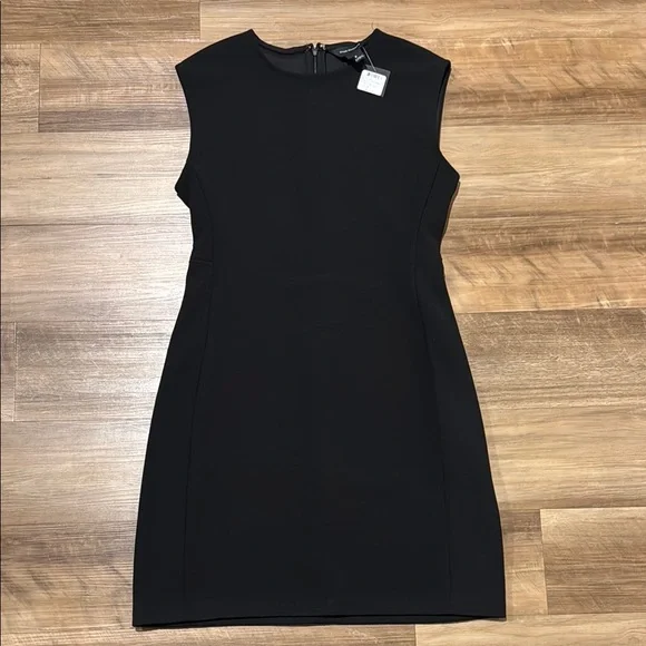black dress club monaco Club Monaco Women's Ribbed High Neck Dress